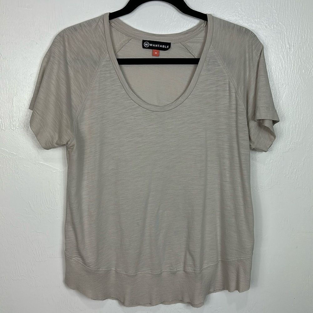 Wantable Cotton Blend Short Sleeve T-shirt In Light Gray Size M
